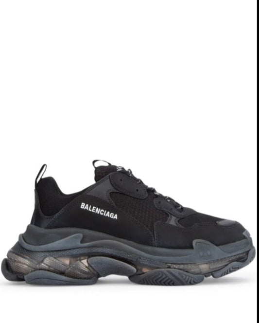 Black Balenciaga Triple S Sneakers