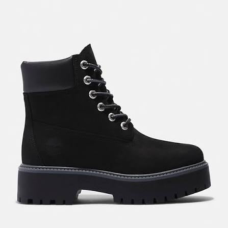 Black 6-inch timberland boots