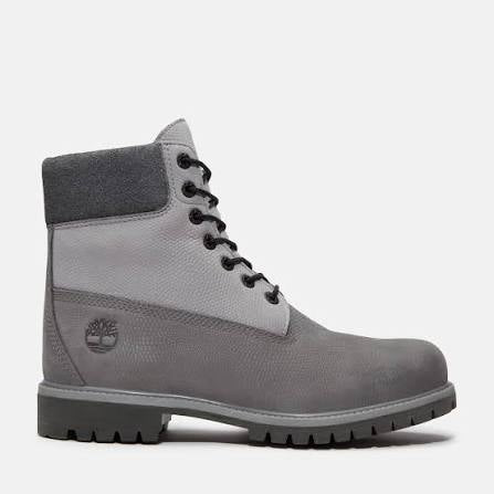 Dark and light grey 6 inch timberland boots