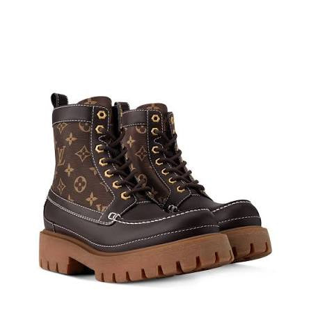 Brown Louis Vuitton boots